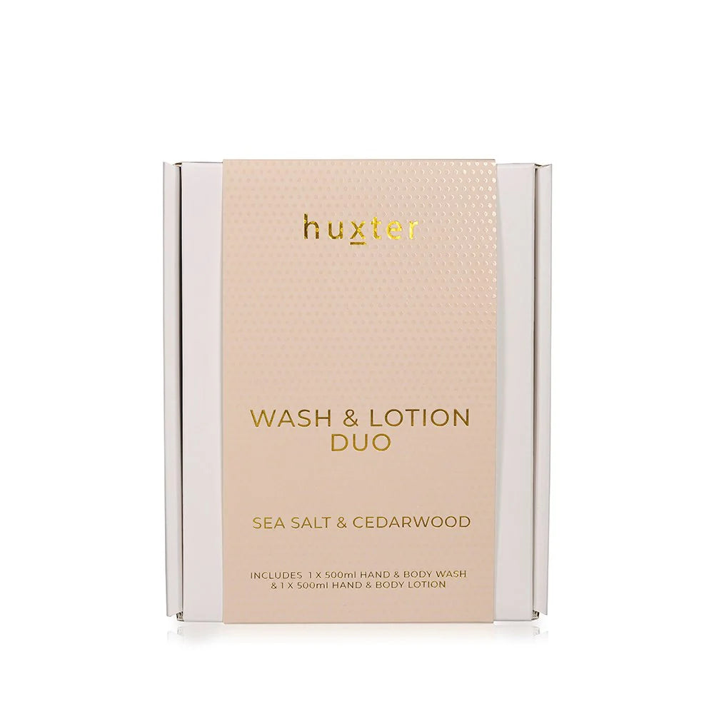 Huxter | Wash & Lotion Duo  - Sea Salt & Cedarwood