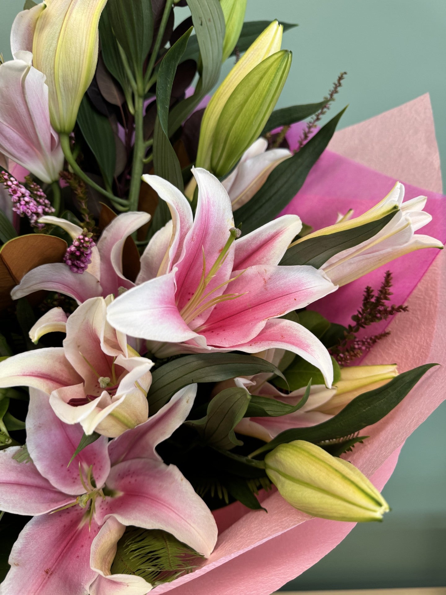 Oriental Lilies En Masse | Pink Bouquet