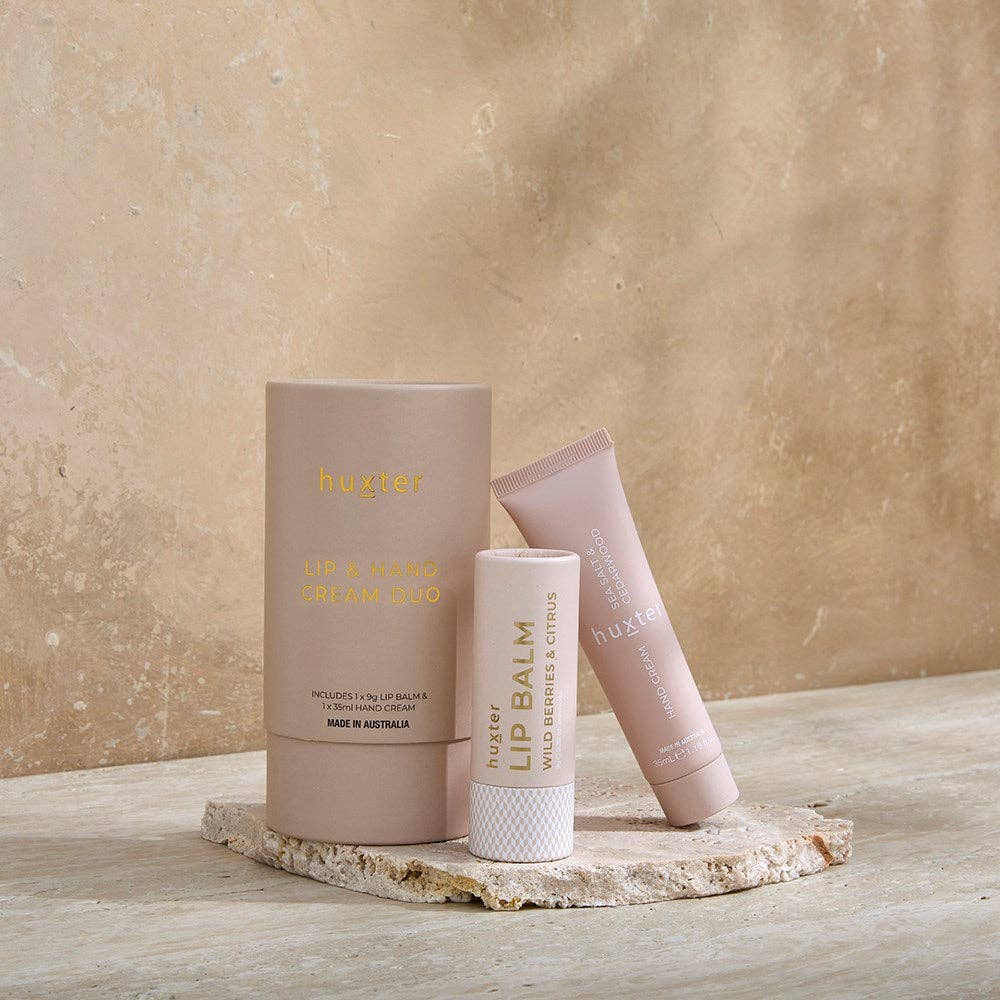 Lip &amp; Hand Cream Duo - Neutral - Sea Salt &amp; Cedarwood