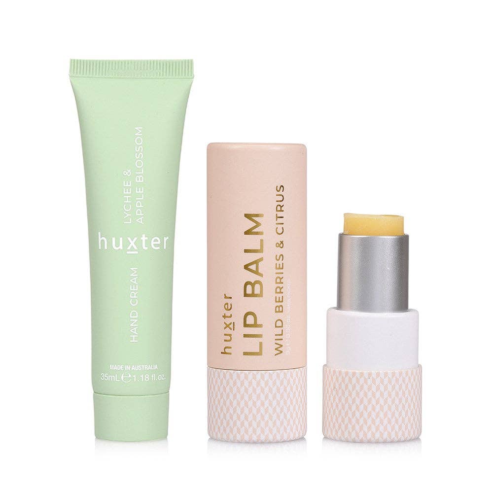 Lip &amp; Hand Cream Duo - Green - Lychee &amp; Apple Blossom