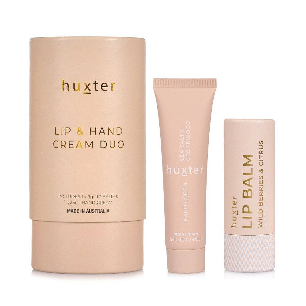 Lip &amp; Hand Cream Duo - Neutral - Sea Salt &amp; Cedarwood