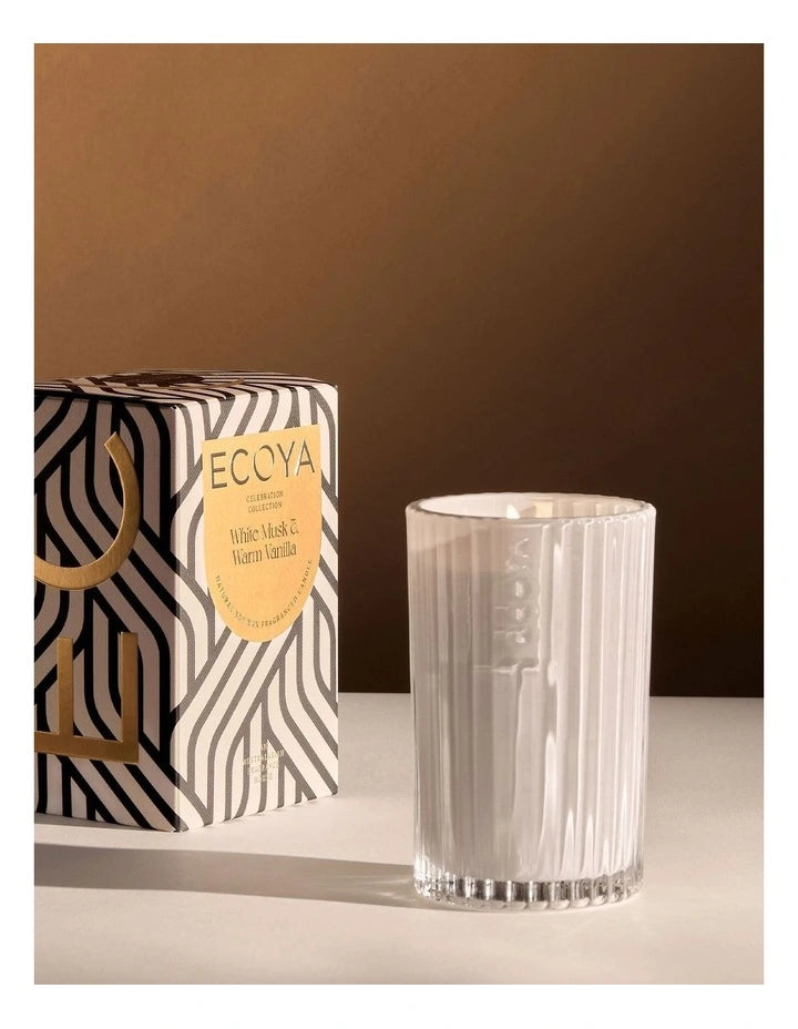 Ecoya | Celebration White Musk &amp; Warm Vanilla Candle