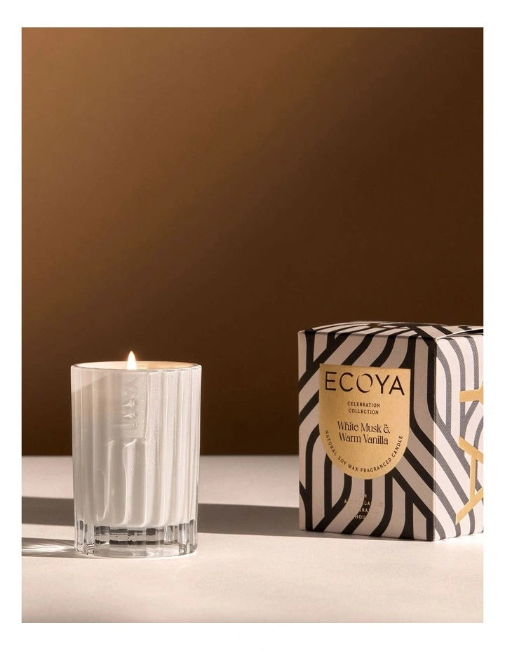 Ecoya | Celebration White Musk &amp; Warm Vanilla Mini Candle