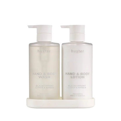 Huxter | Limited Xmas Edition Wash &amp; Lotion Gift Set - Blackcurrant, Citrus &amp; Amber