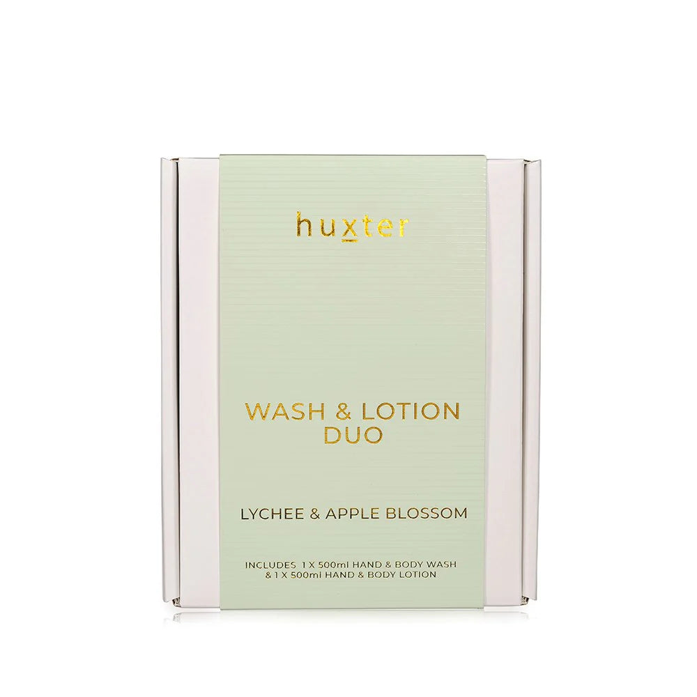 Huxter | Wash &amp; Lotion Duo  - Lychee &amp; Apple Blossom