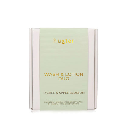 Huxter | Wash &amp; Lotion Duo  - Lychee &amp; Apple Blossom