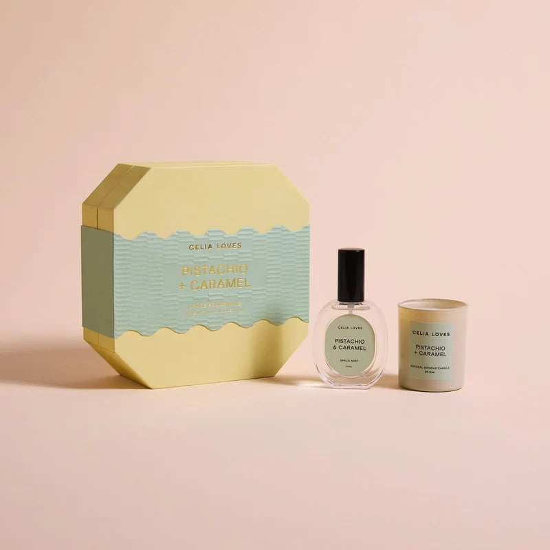 Celia Loves | Pistachio + Caramel Duo Set