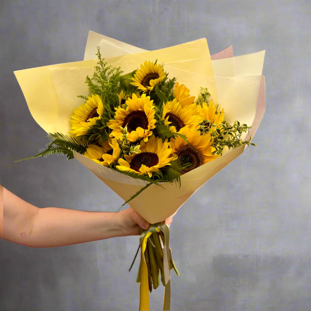 Sunny Side Up Sunflower Bouquet