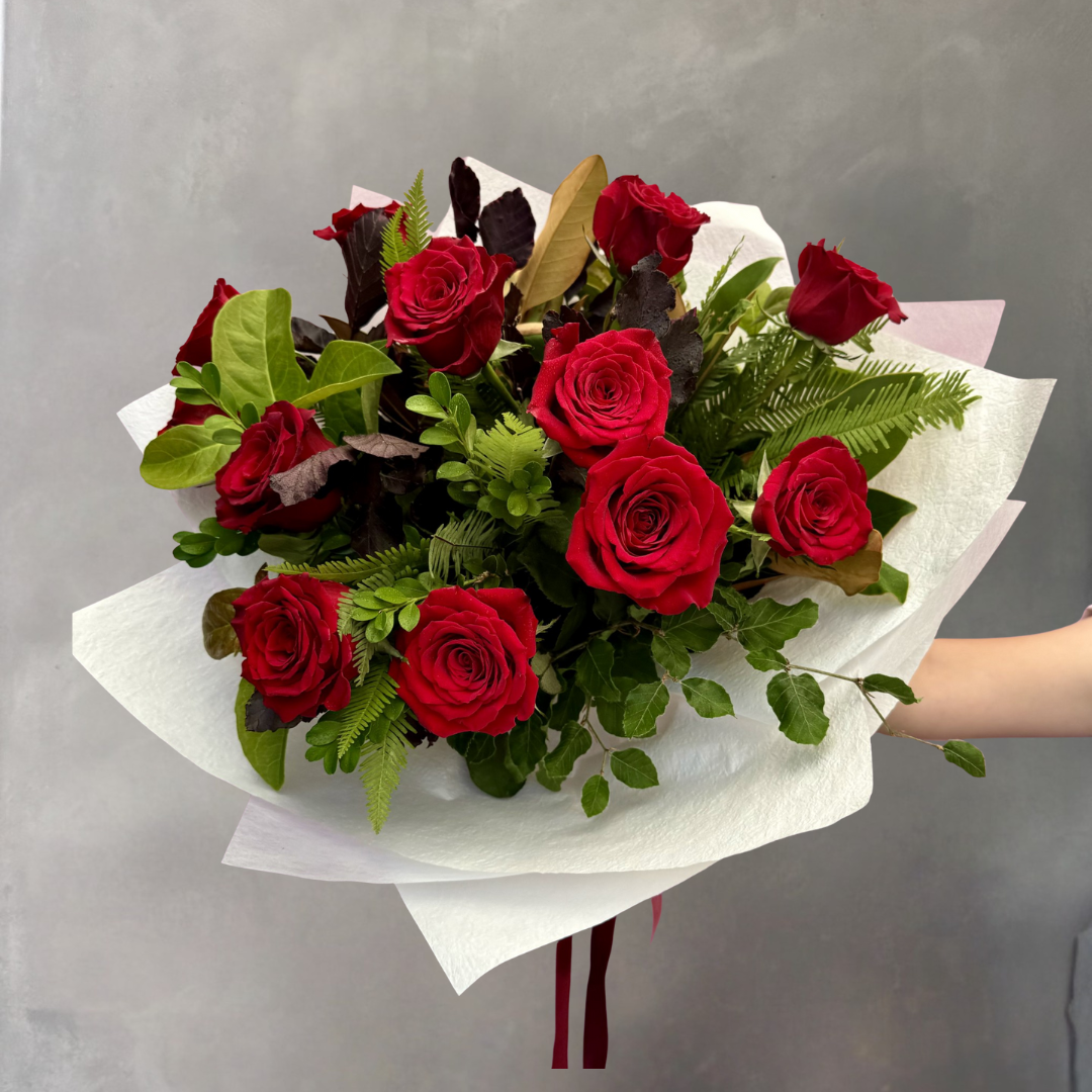 Eternal Love | Dozen Red Rose Bouquet