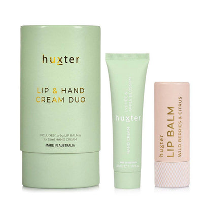 Lip &amp; Hand Cream Duo - Green - Lychee &amp; Apple Blossom